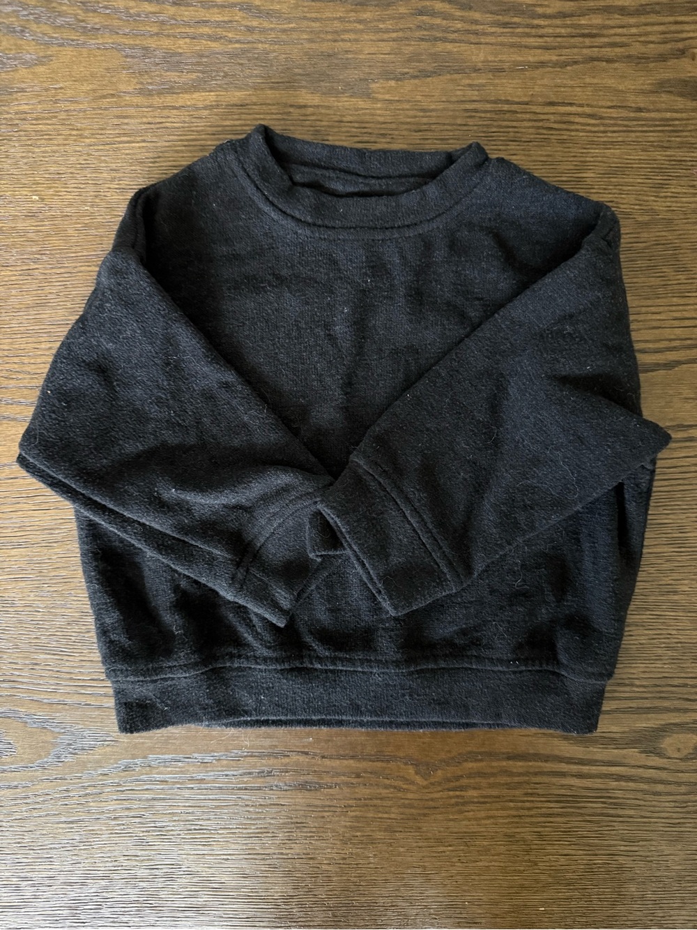 Zara Men's Black Crewneck Pullover Sweater